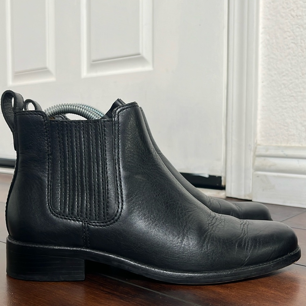 Madewell Ainsley Black Heeled Chelsea Boots